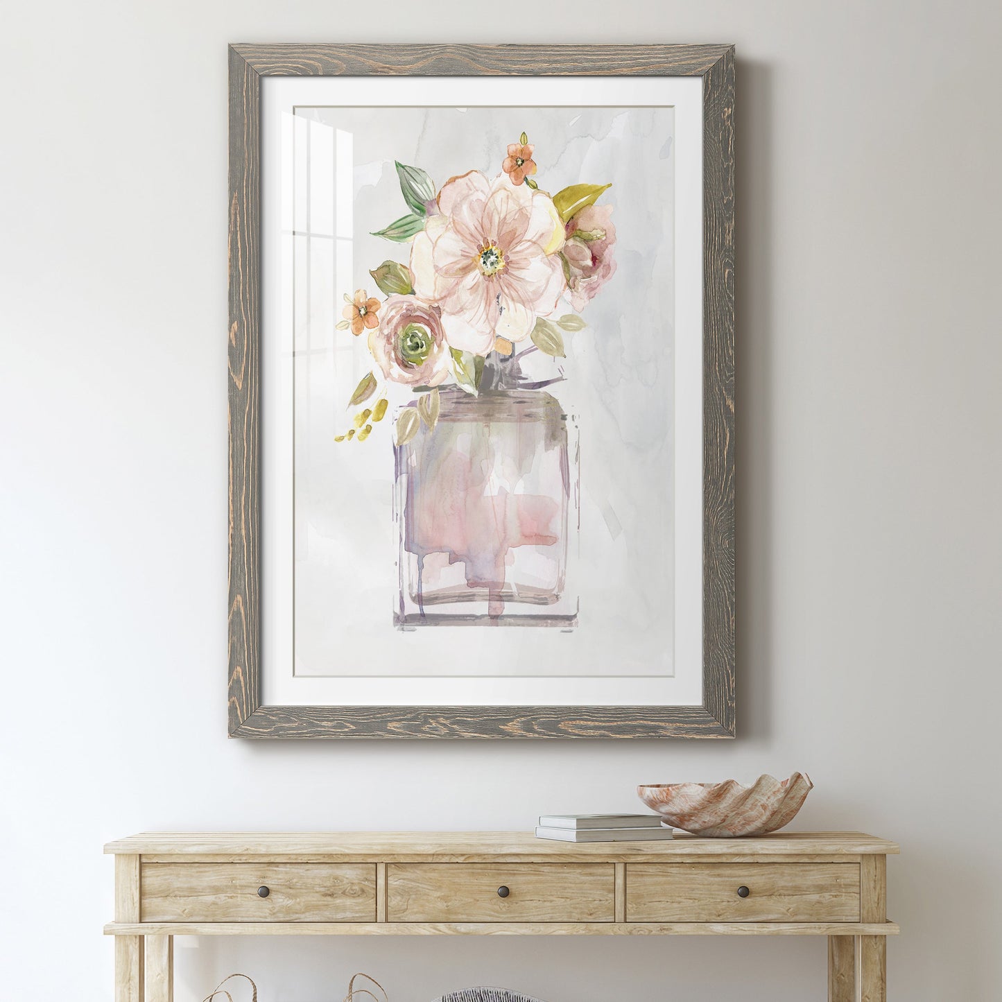 Mini Bouquet I - Premium Framed Print - Distressed Barnwood Frame - Ready to Hang