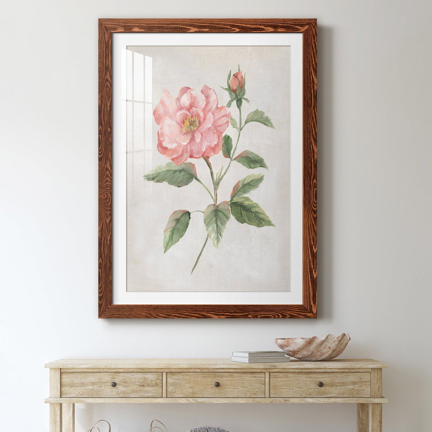 Grandiflora II - Premium Framed Print - Distressed Barnwood Frame - Ready to Hang