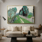 Landscape with Cypresses and Olive Trees near Nice, c. 1918 - Floater Framed Canvas Print