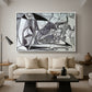 Goat's Skull, Bottle and Candle, 1952 - Floater Framed Canvas Print