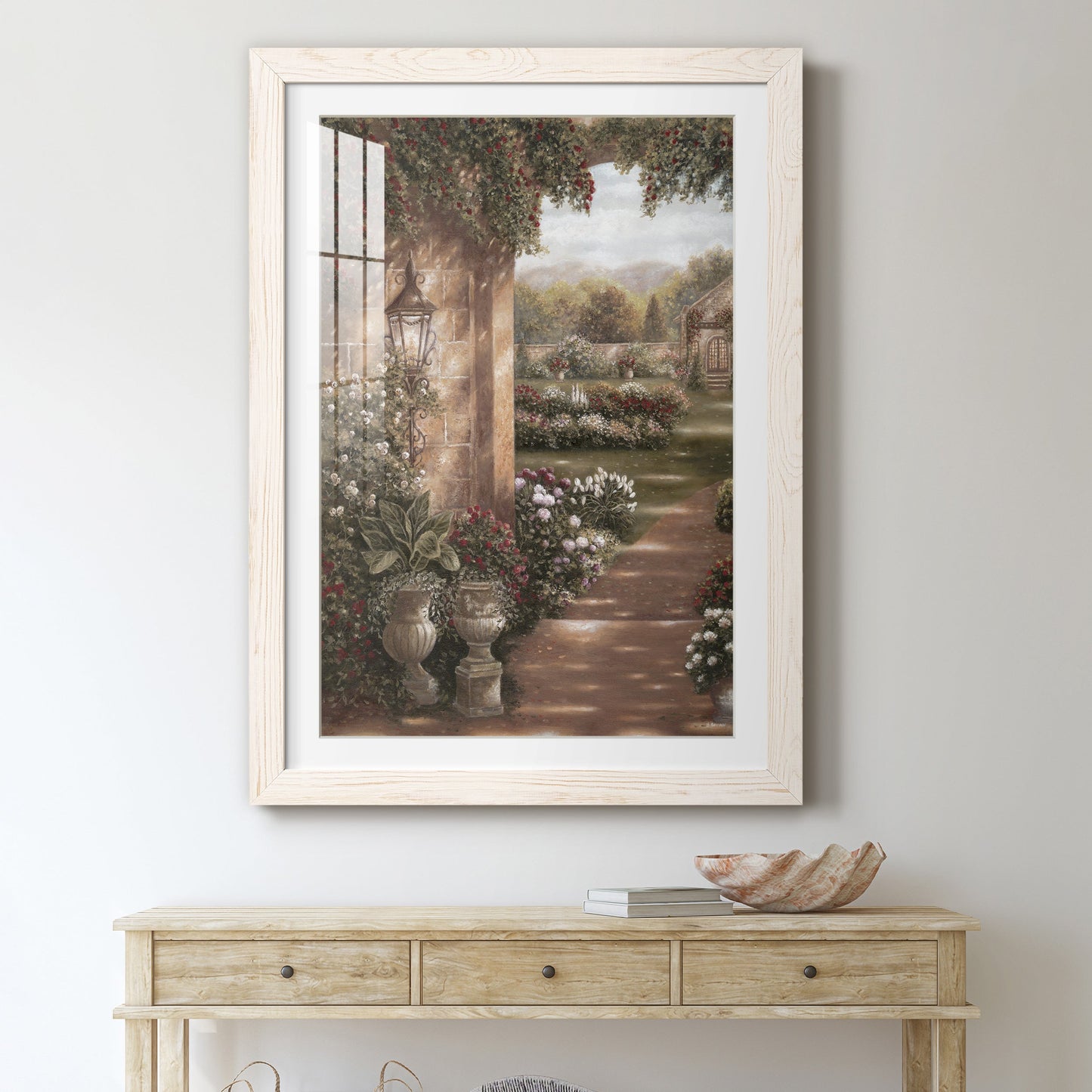 Evening in the Conservatory - Premium Framed Print - Distressed Barnwood Frame - Ready to Hang