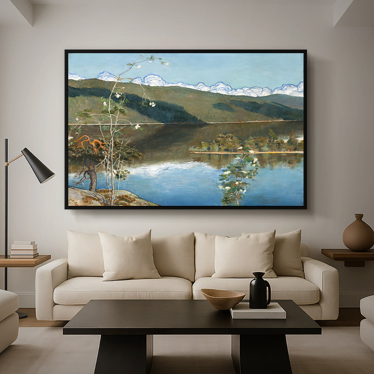 Thunderclouds on the Horizon, 1897 - Floater Framed Canvas Print