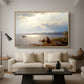 On the Banks of the Chiemsee, 1871 - Floater Framed Canvas Print