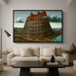 The Tower of Babel, c. 1568 - Floater Framed Canvas Print