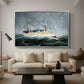 A Ship in the Storm, c. 1899 - Floater Framed Canvas Print