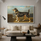 A Terrier in a Landscape, c. 1811 - Floater Framed Canvas Print