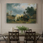 Canvas art print featuring grazing livestock resting in open heath landscape, showcased as a statement wall artwork