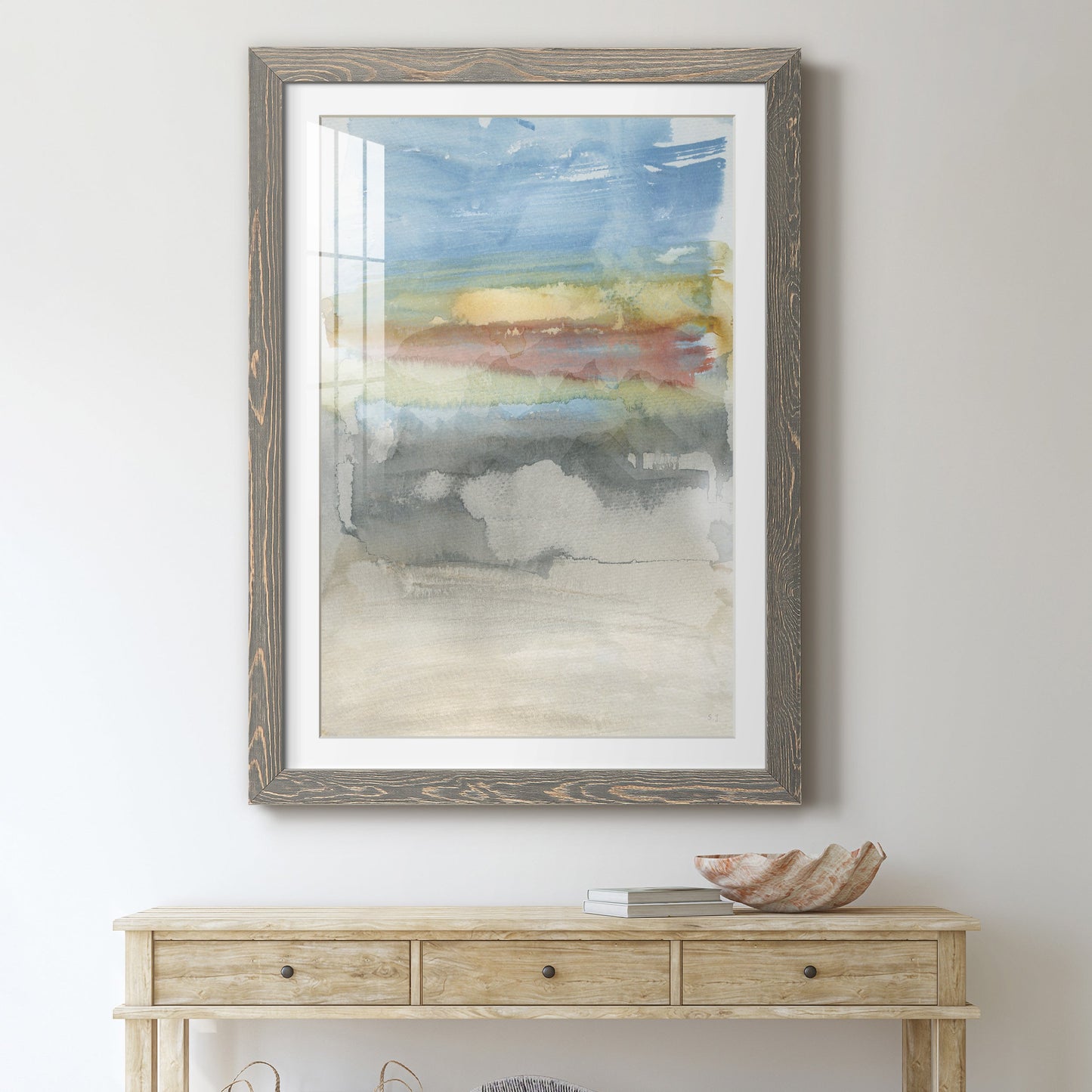 High Desert Sunset I - Premium Framed Print - Distressed Barnwood Frame - Ready to Hang