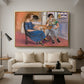 Domino Players, 1921 - Floater Framed Canvas Print
