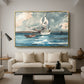 Sloop, Nassau, 1899 - Floater Framed Canvas Print