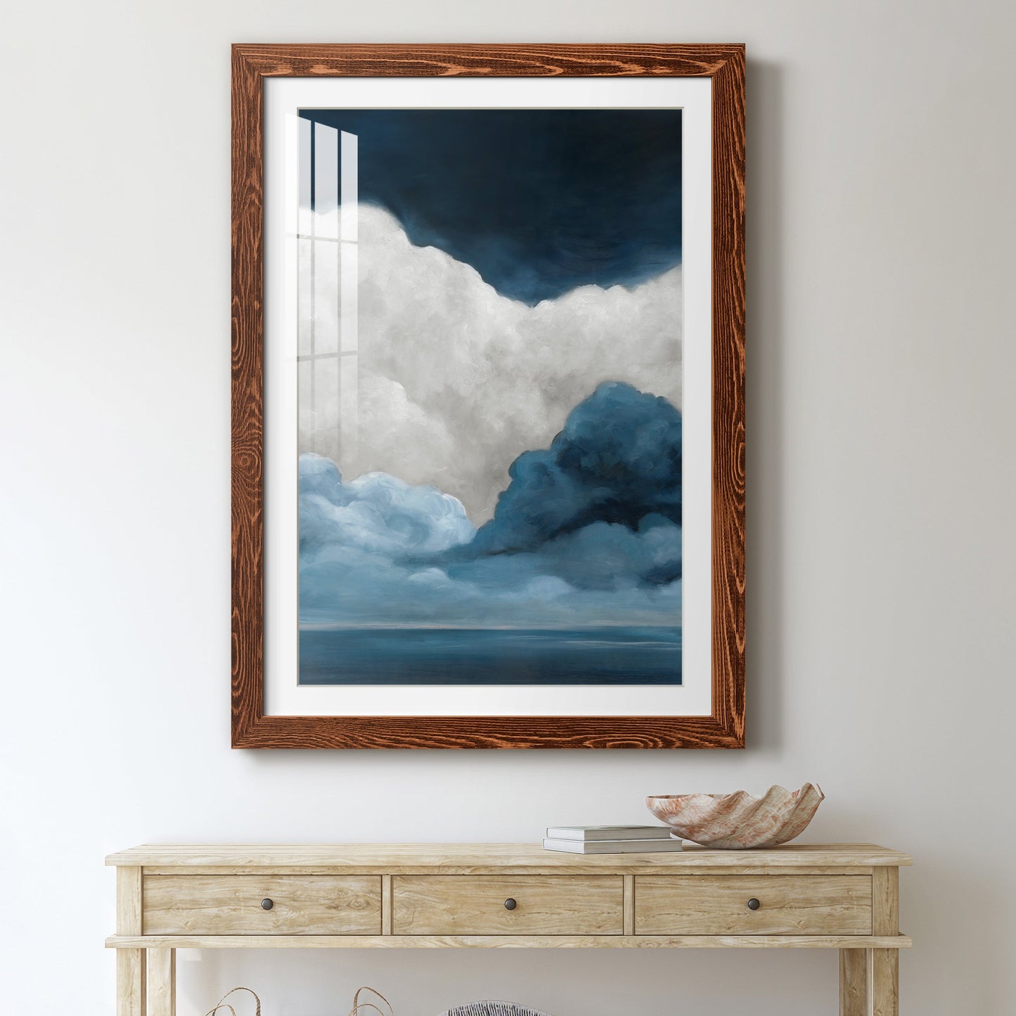 Nature's Drama I - Premium Framed Print - Distressed Barnwood Frame - Ready to Hang