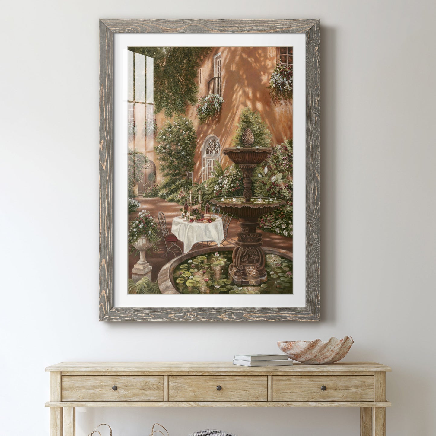 Evening Cocktails II - Premium Framed Print - Distressed Barnwood Frame - Ready to Hang