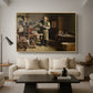 The Plate Printer, 1875 - Floater Framed Canvas Print