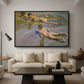 Boys on the Beach, 1910 - Floater Framed Canvas Print