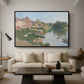 Les Andelys, Côte d'Aval, 1886 - Floater Framed Canvas Print