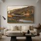 Landingsbrygge Husvik, Drøbak, 1875 - Floater Framed Canvas Print