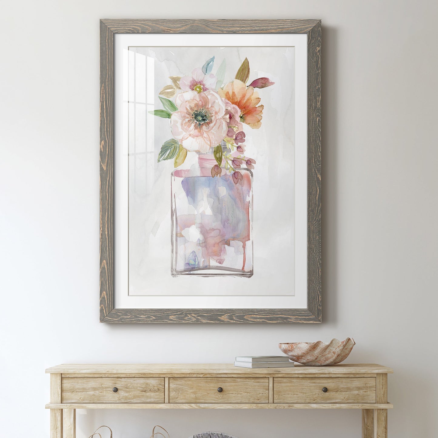 Mini Bouquet II - Premium Framed Print - Distressed Barnwood Frame - Ready to Hang