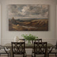 Canvas art print featuring an open heath landscape with low vegetation and expansive sky, showcased as a statement wall artwork