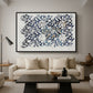 Watercolour for Printed Fabric Design: Wey, c. 1882-1883 - Floater Framed Canvas Print