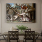 Canvas art print featuring a group of figures around altar performing sacrificial ritual, showcased as a statement wall artwork