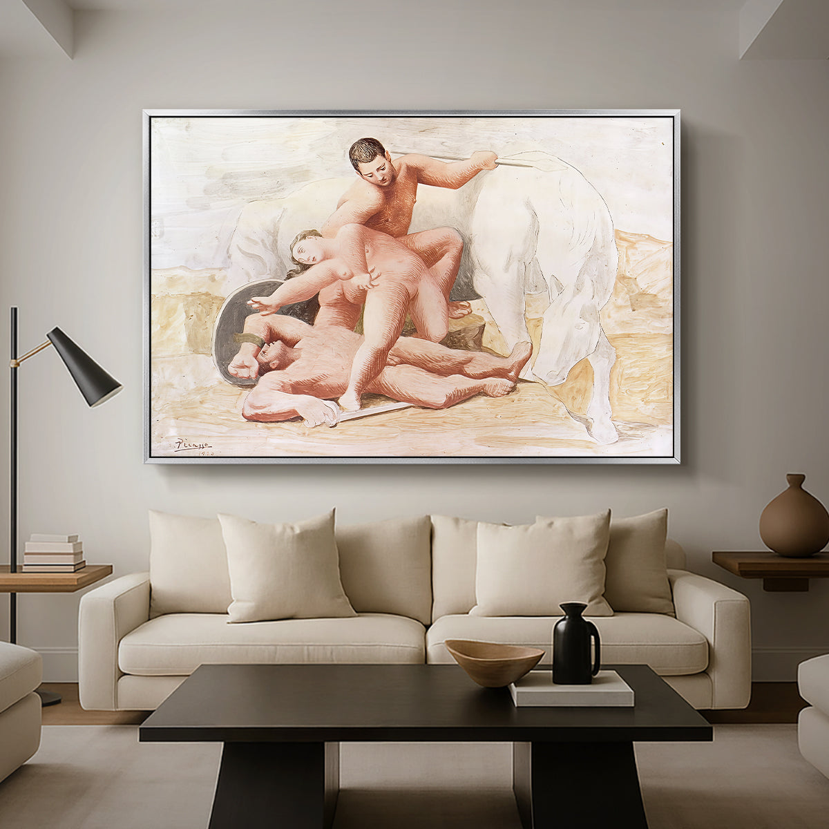 The Abduction, 1920 - Floater Framed Canvas Print