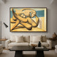 Figures at the Seaside (The Kiss), 1931 - Floater Framed Canvas Print