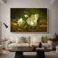 Magnolias on Gold Velvet Cloth, c. 1888-1890 - Floater Framed Canvas Print