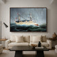 A Ship in the Storm, c. 1899 - Floater Framed Canvas Print