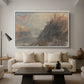 Rheinfels Looking to Katz and Gourhausen, 1817 - Floater Framed Canvas Print