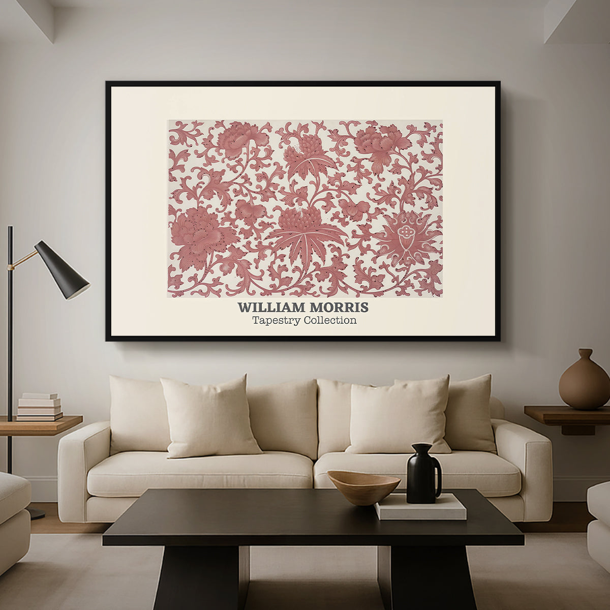 Examples of Chinese Ornament, Pl. XCIII (Morris Inspired), 1867 - Floater Framed Canvas Print