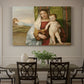 Canvas art print featuring Madonna seated outdoors holding child beside dark tree and open sky, showcased as a statement wall artwork