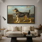 A Terrier in a Landscape, c. 1811 - Floater Framed Canvas Print
