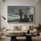 The Signal of Distress, c. 1896 - Floater Framed Canvas Print