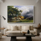 The Harvest Wagon (Der Heuwagen), c. 1850 - Floater Framed Canvas Print