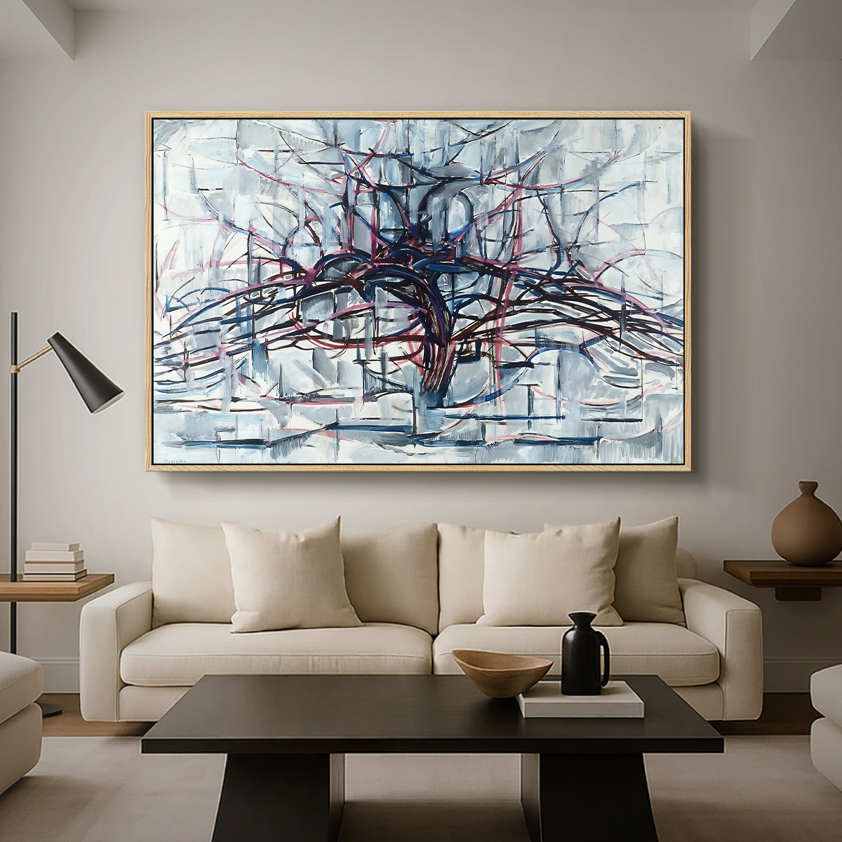Horizontal Tree, 1912 - Floater Framed Canvas Print
