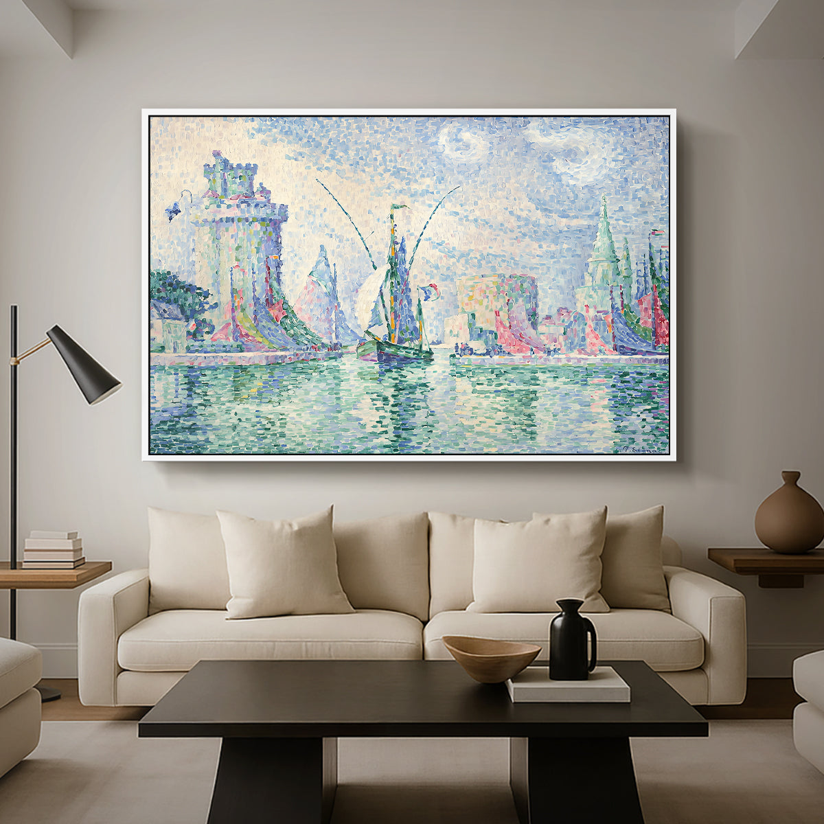 The Green Towers (Les tours vertes, la Rochelle), 1913 - Floater Framed Canvas Print