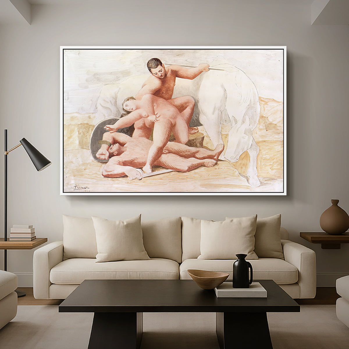 The Abduction, 1920 - Floater Framed Canvas Print
