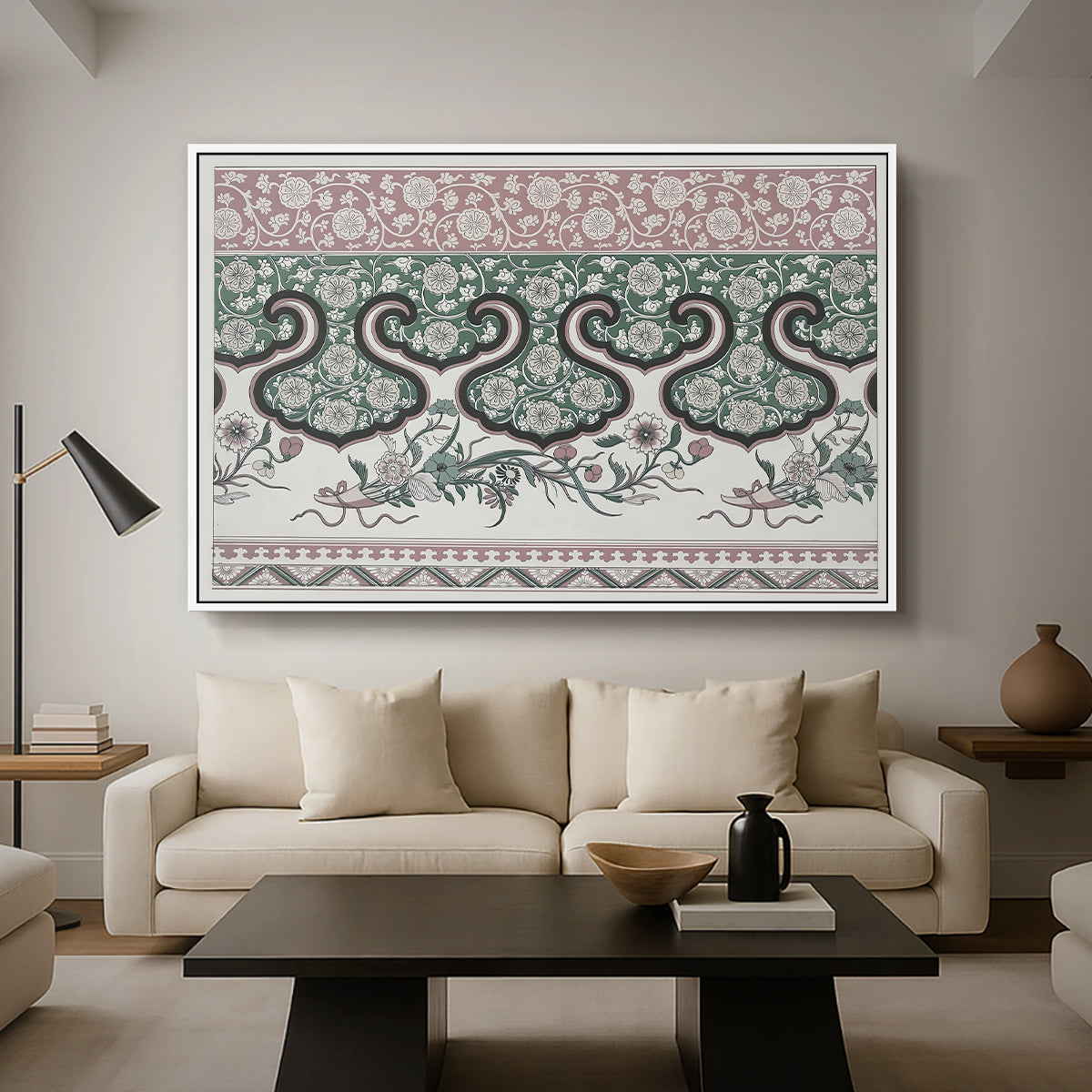 Examples of Chinese Ornament, Pl. LXXVI, 1867 - Floater Framed Canvas Print