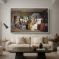 The Maternity Room (Scene from "Barselstuen"), 1845 - Floater Framed Canvas Print