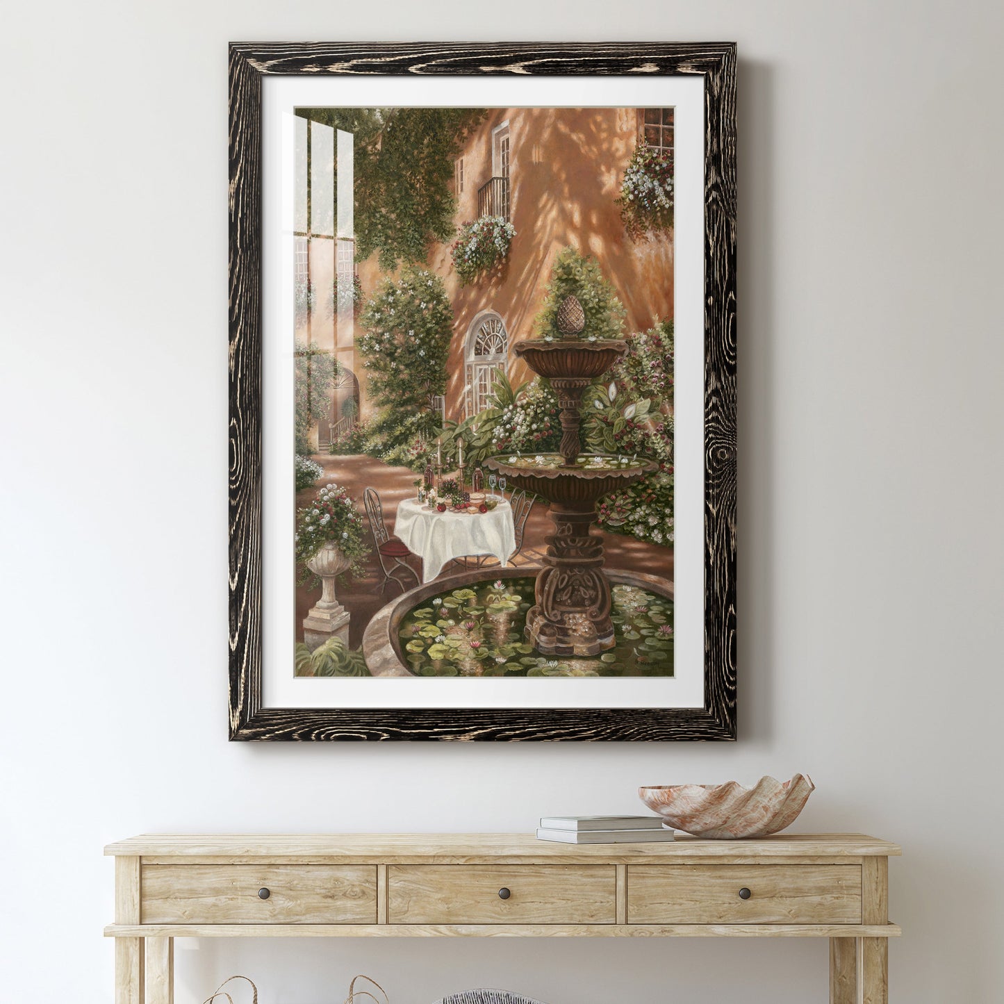 Evening Cocktails II - Premium Framed Print - Distressed Barnwood Frame - Ready to Hang