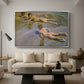 Boys on the Beach, 1910 - Floater Framed Canvas Print