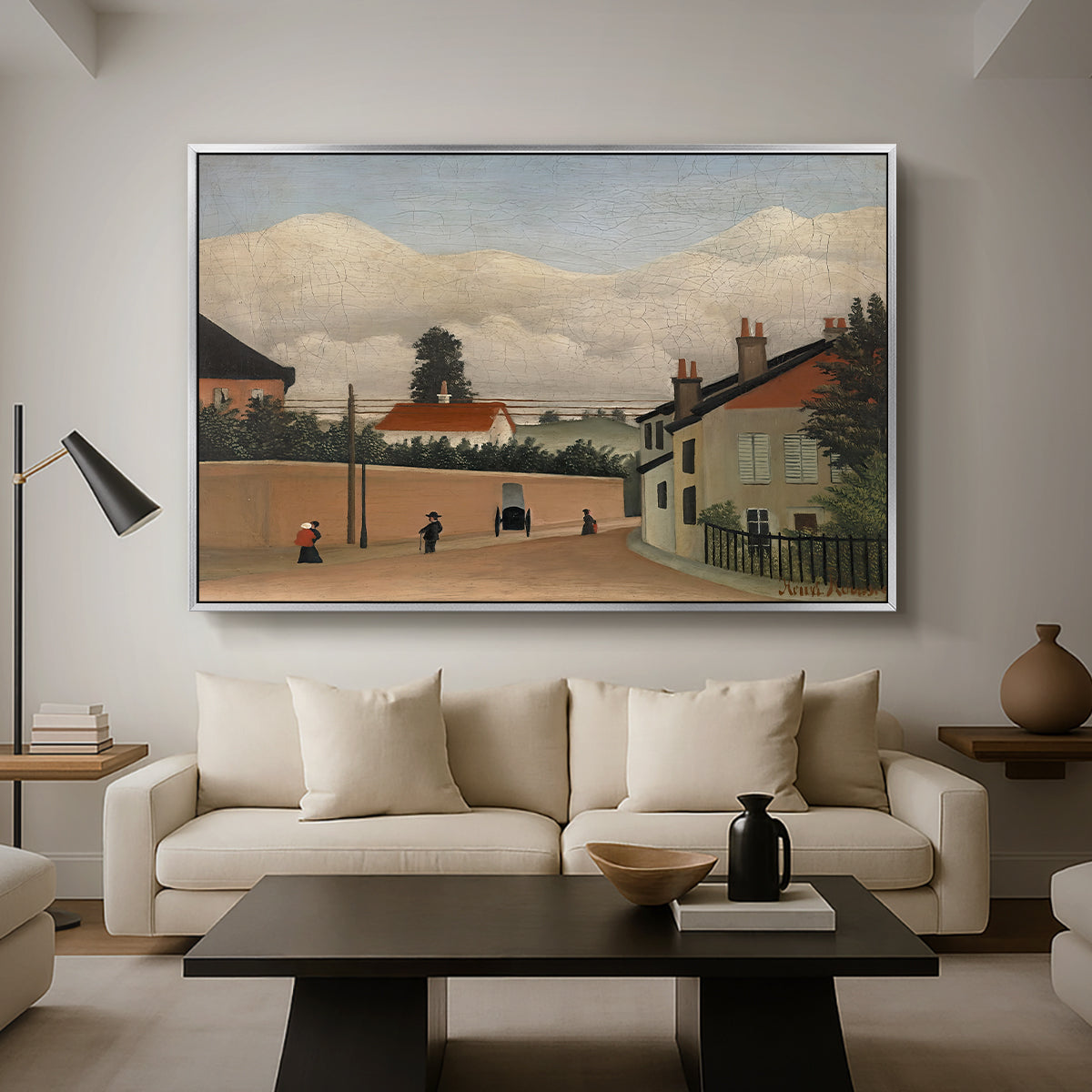 Outskirts of Paris, c. 1906-1910 - Floater Framed Canvas Print