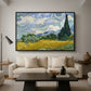 Wheat Field with Cypresses, 1889 - Floater Framed Canvas Print