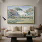 Comblat-le-Château, the Meadow, Opus 161, 1887 - Floater Framed Canvas Print