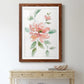 Peony Contour - Barnwood Framed Art Print