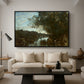 Souvenir of the Environs of Lake Nemi, 1865 - Floater Framed Canvas Print