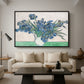 Irises, 1890 - Floater Framed Canvas Print