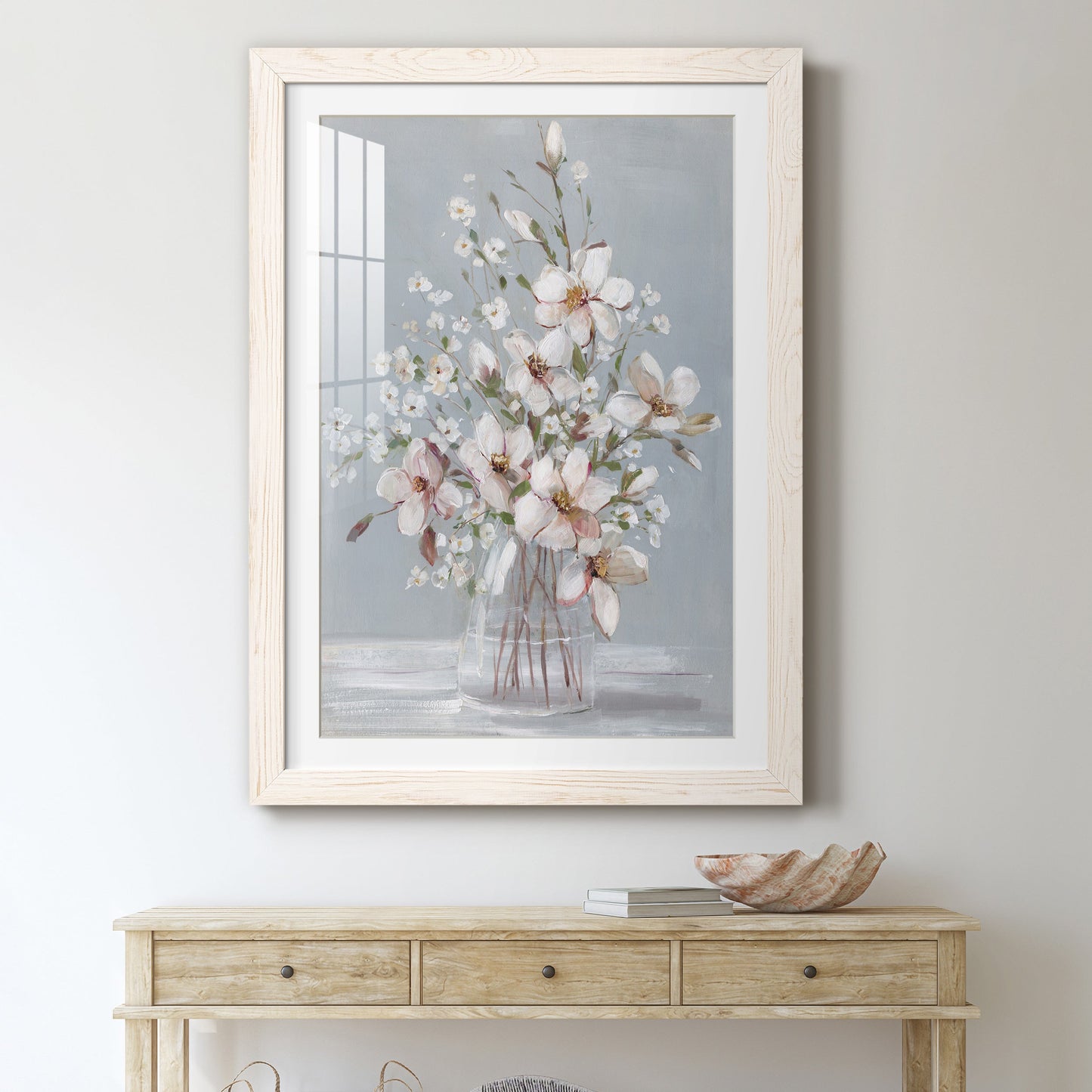 Magnolia Romance - Premium Framed Print - Distressed Barnwood Frame - Ready to Hang