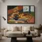 Sculpture and Persian Vase (The Bronze Figure), 1908 - Floater Framed Canvas Print