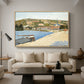 The Riverbank, Les Andelys, 1886 - Floater Framed Canvas Print